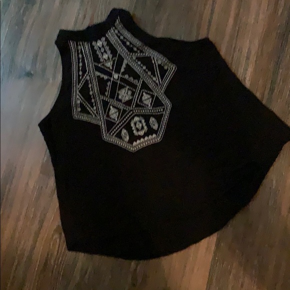 Black high neck tank top - Picture 1 of 1